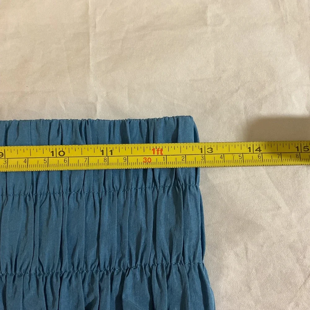 Free People FP Movement The Way Home Shorts M Teal Blue High Waist Running Gym‎